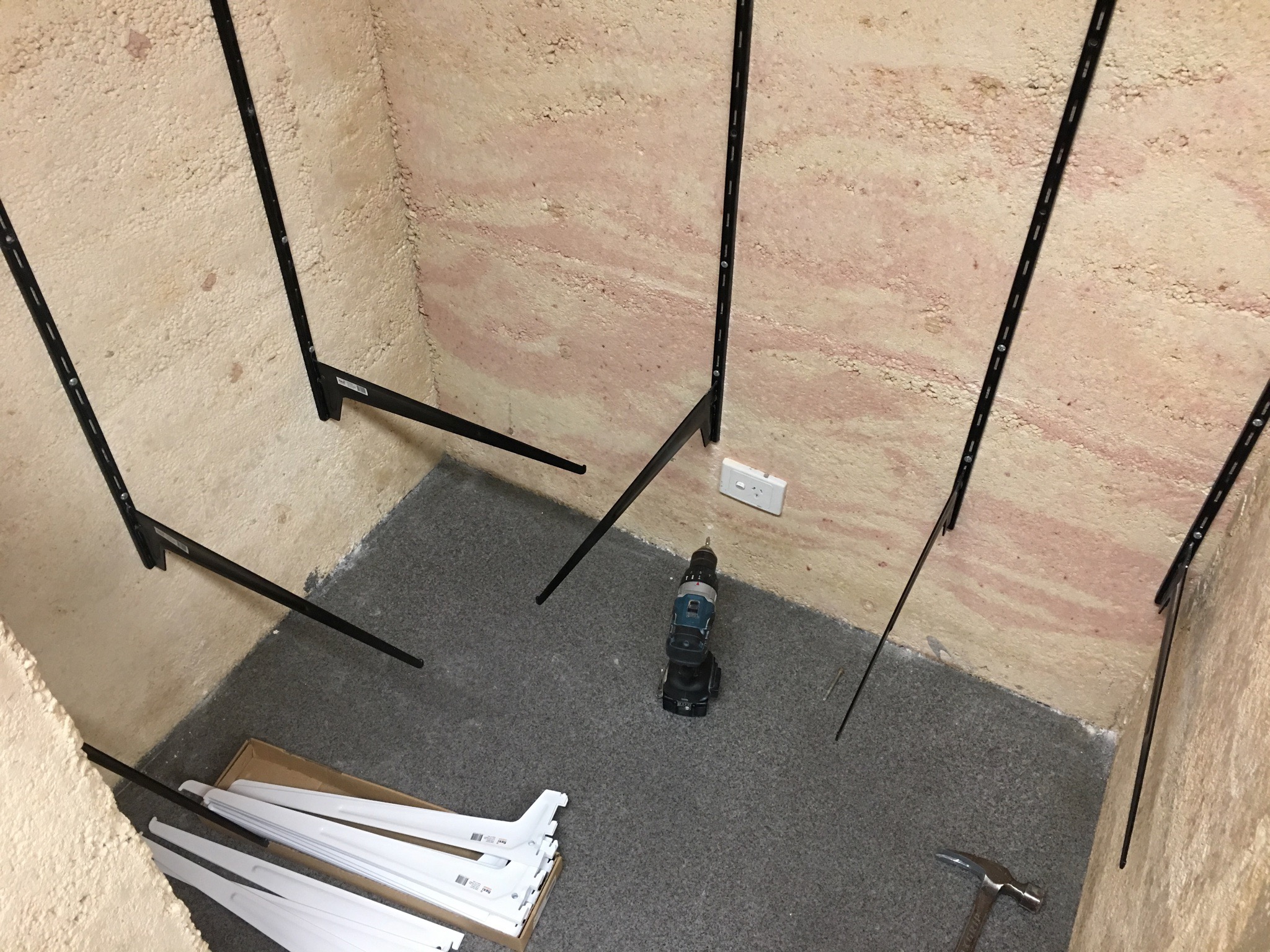 12 January 2019 Starting the Pantry Shelviing