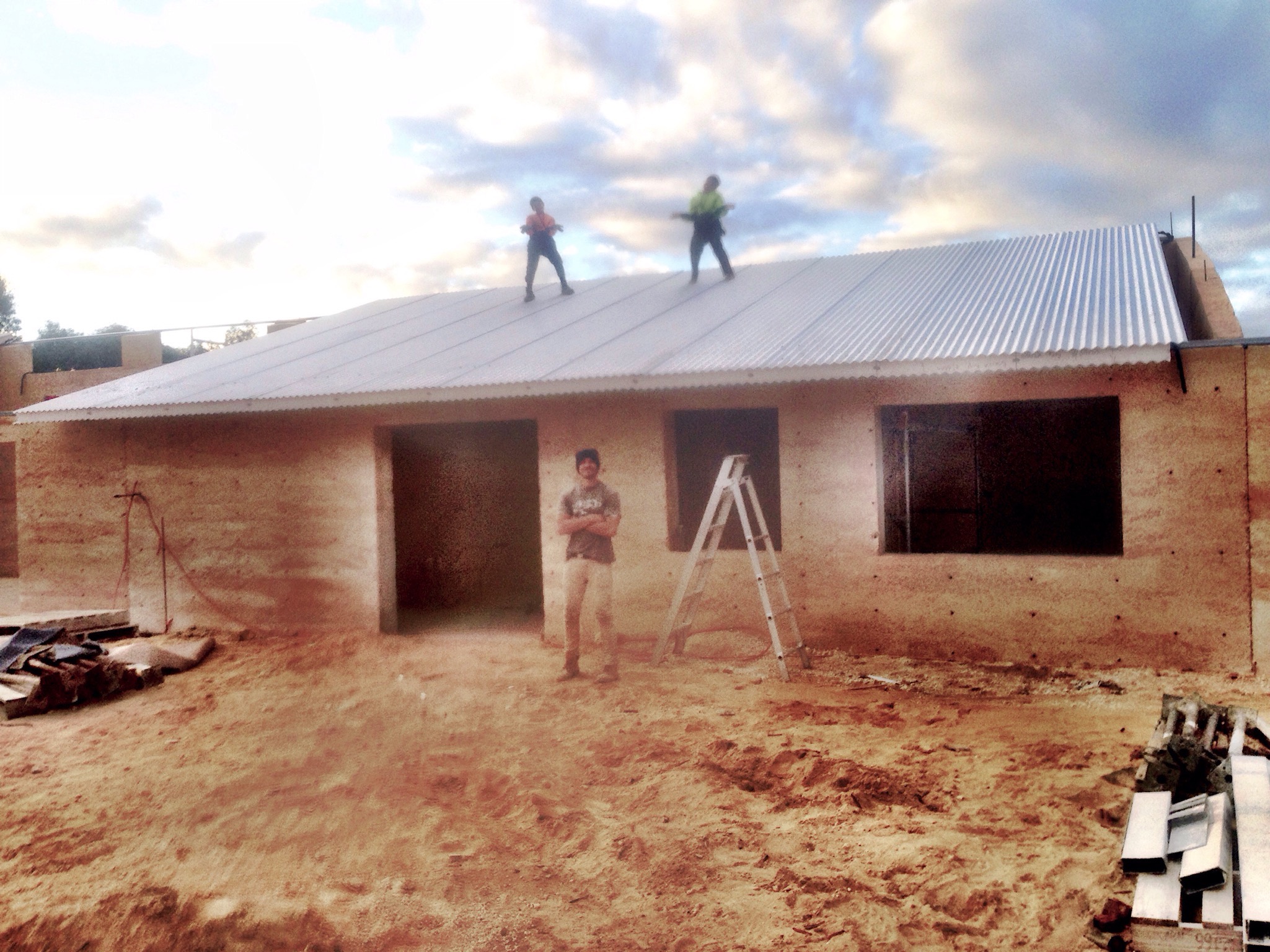 11 December 2016 First Roof Panels up!! 