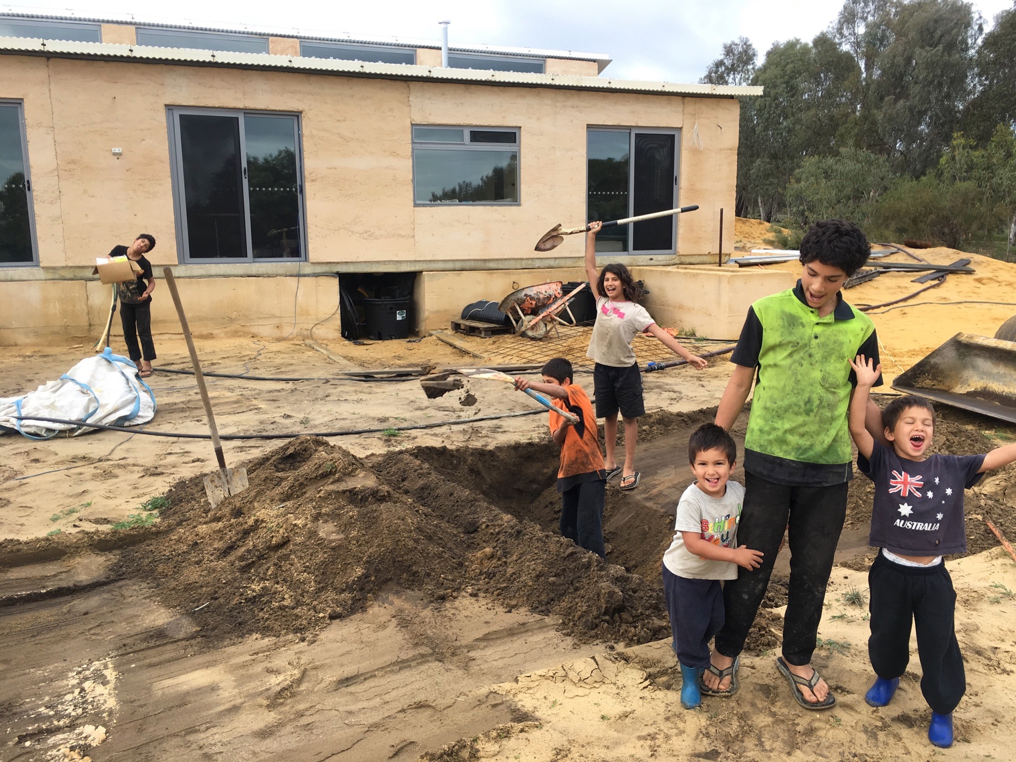 28 July 2018 Digging drainage for Ensuite Toilet