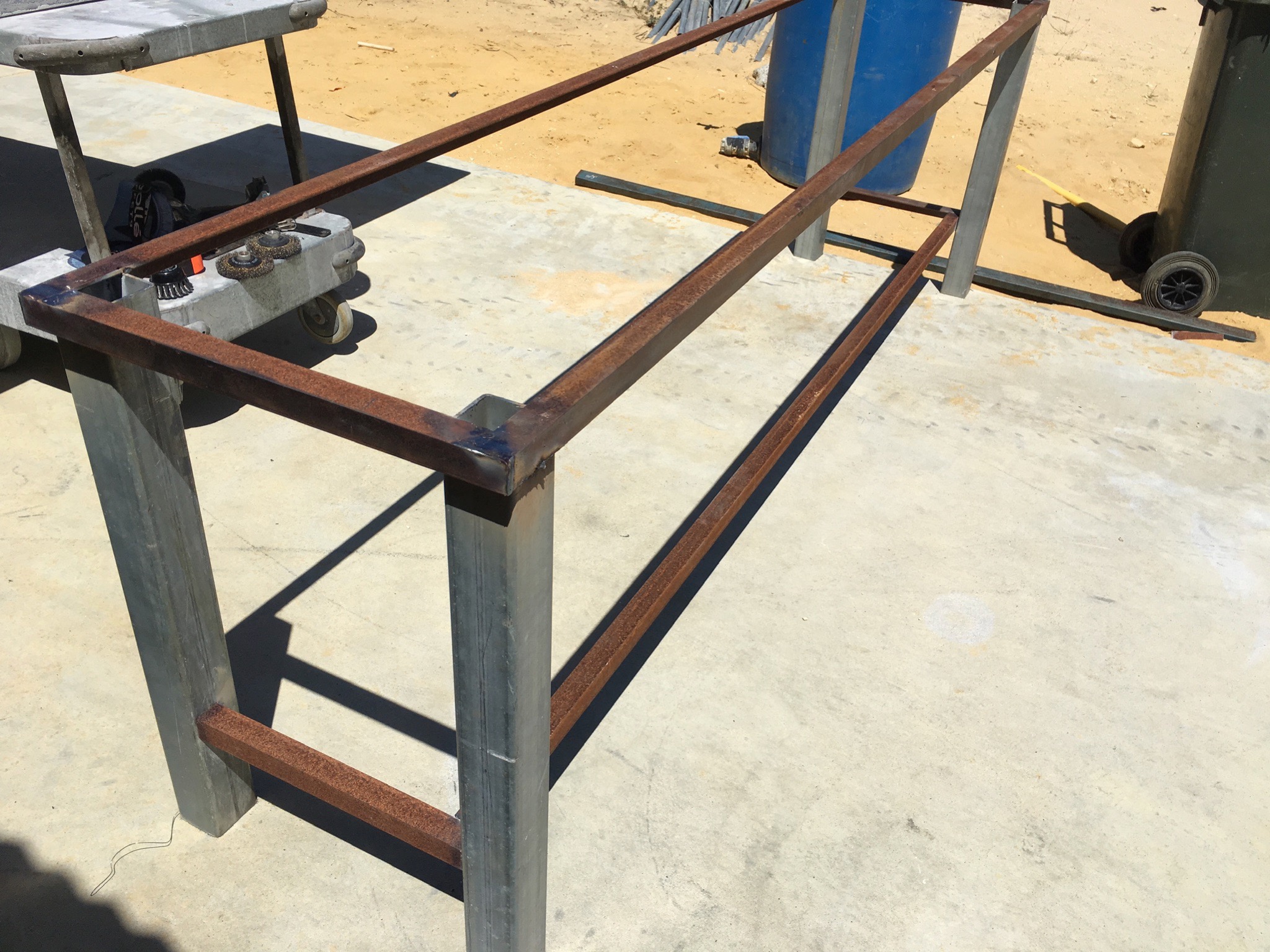 17 October 2018 Bench Frame Welded
